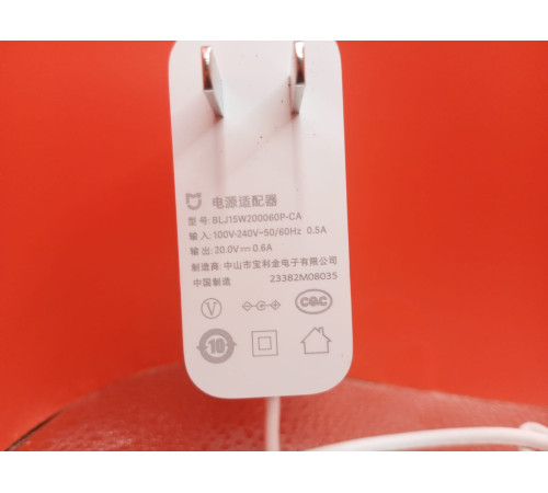 Адаптер питания для робот пылесоса Хiаоmi Mijia Mop 3С Рlus (C103 / BНR7533С) оригинал с разбора
