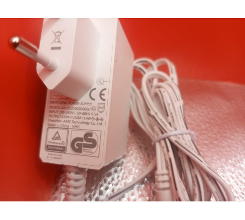 Адаптер питания (белый) для робот пылесоса Xiaomi Lydsto G2D CDZ-G2D-W03 / B03 оригинал с разбора