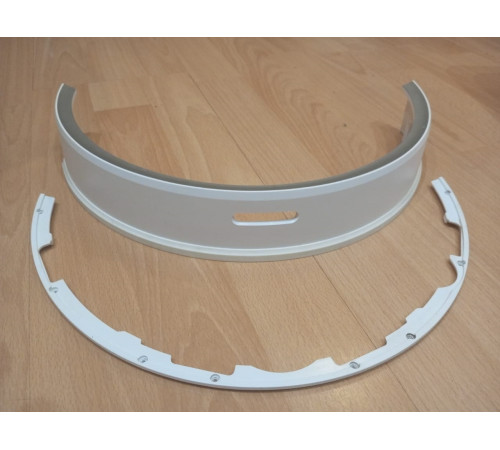 Бампер передний с креплением (белый) для робот пылесоса Xiaomi Mi Roborock Sweep One S5 / S50 – S55 оригинал с разбора