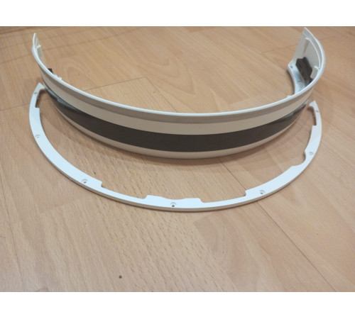 Бампер передний с креплением с датчиком для робот пылесоса Xiaomi Mi Robot Vacuum Mop 2 STYTJ03ZHM / XMSTJQR2C оригинал с разбора